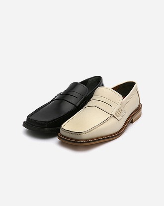 square loafer 소가죽
